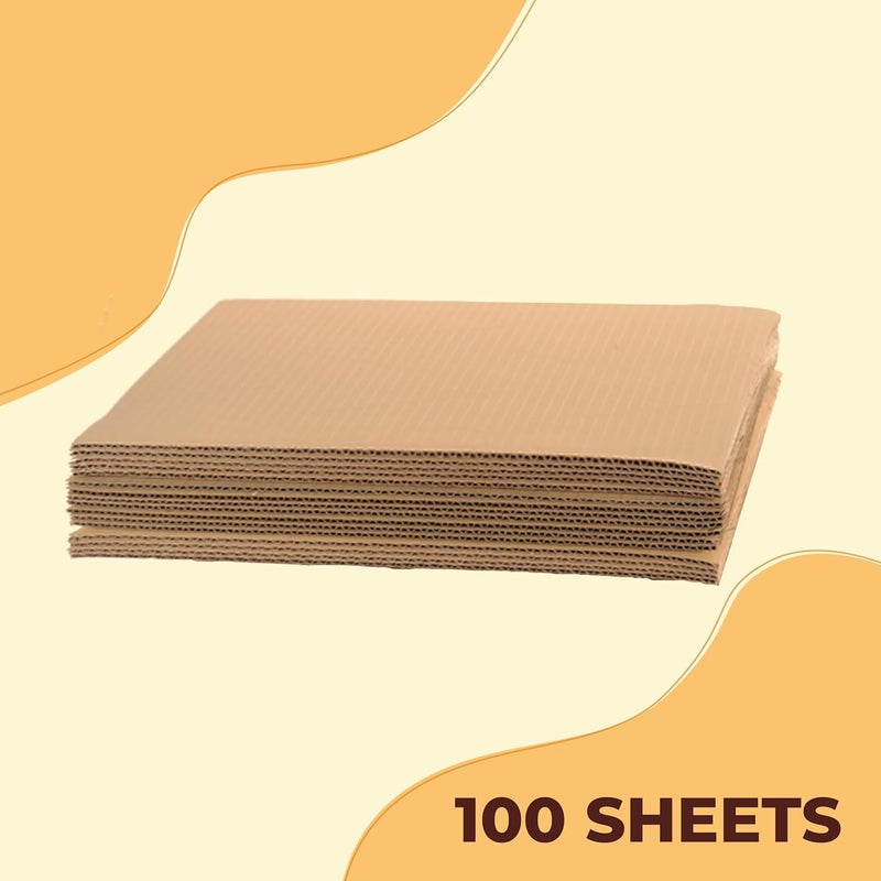 The Boxery أوراق كرتون مضلع 20''x20” - (1/8” سمك) | 100 ورقة | وسائد إدخال، بني، دعم إطار، مشاريع DIY، فنون وحرف، فواصل، شحن، حماية التعبئة - Image 2
